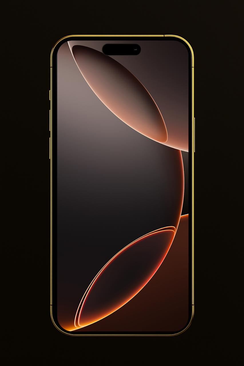 24k Gold iPhone 17 Pro : Apple Emblem