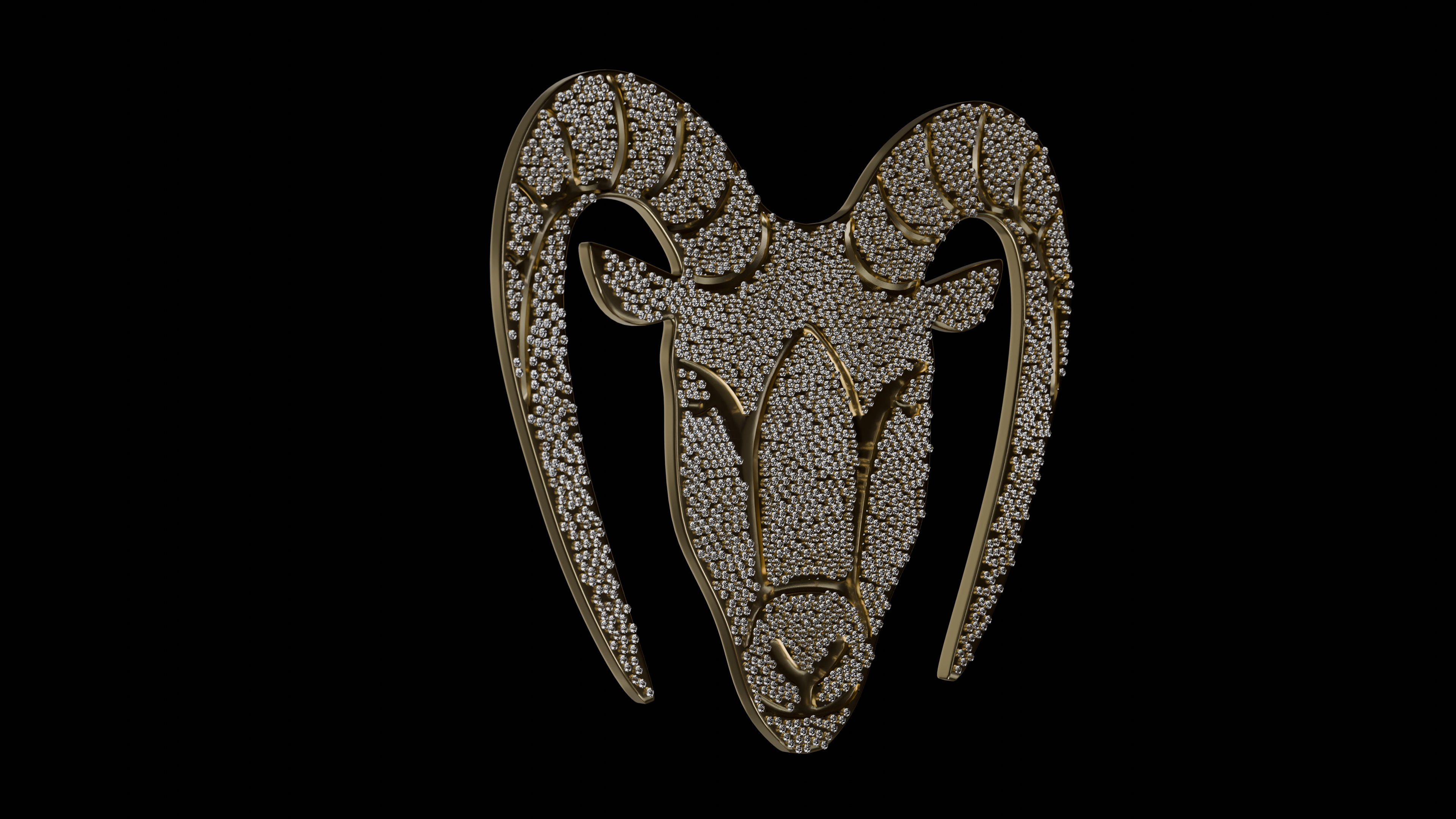 24k Gold iPhone 16 Pro : Capricorn Emblem