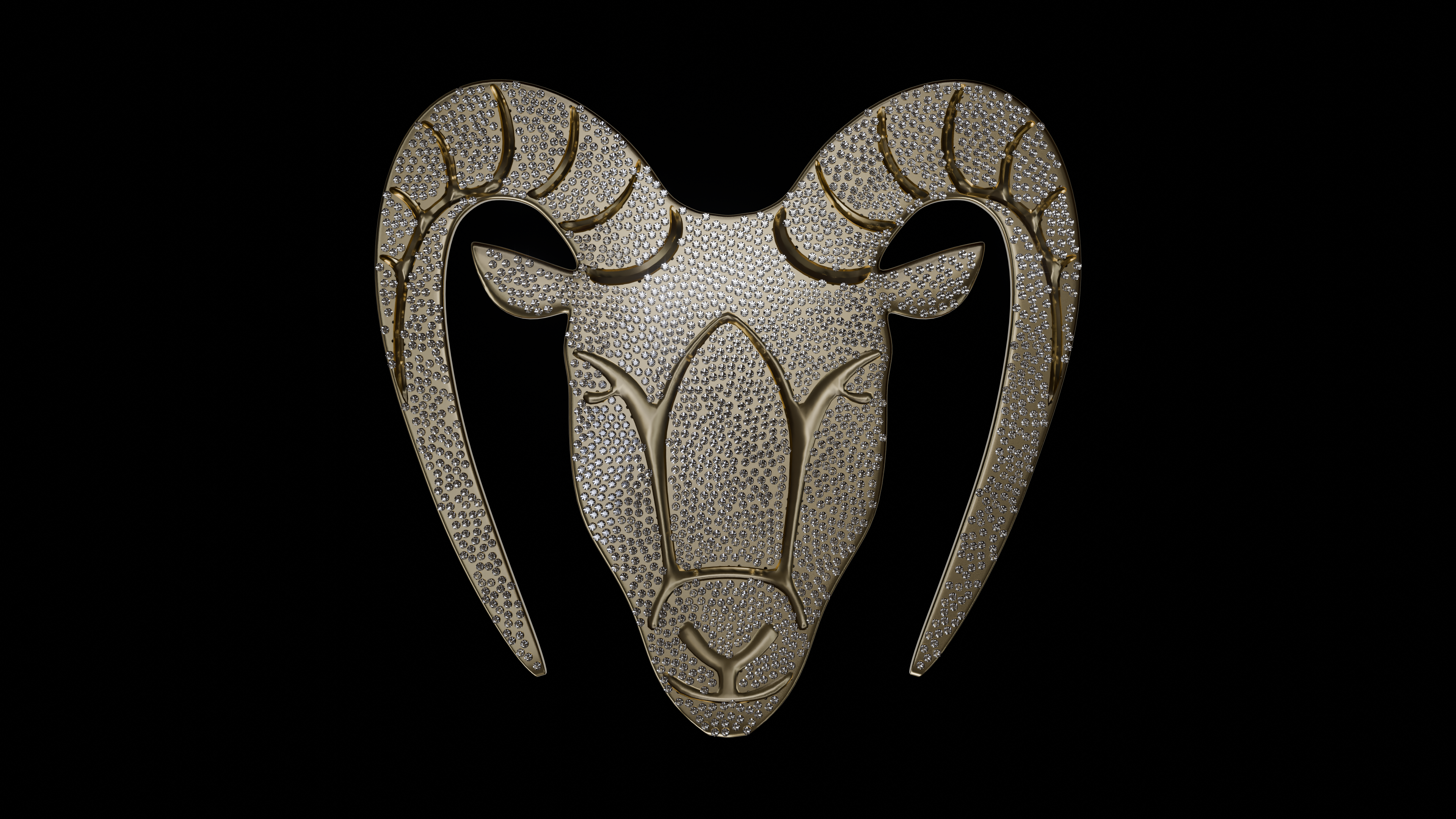 24k Gold iPhone 16 Pro : Capricorn Emblem