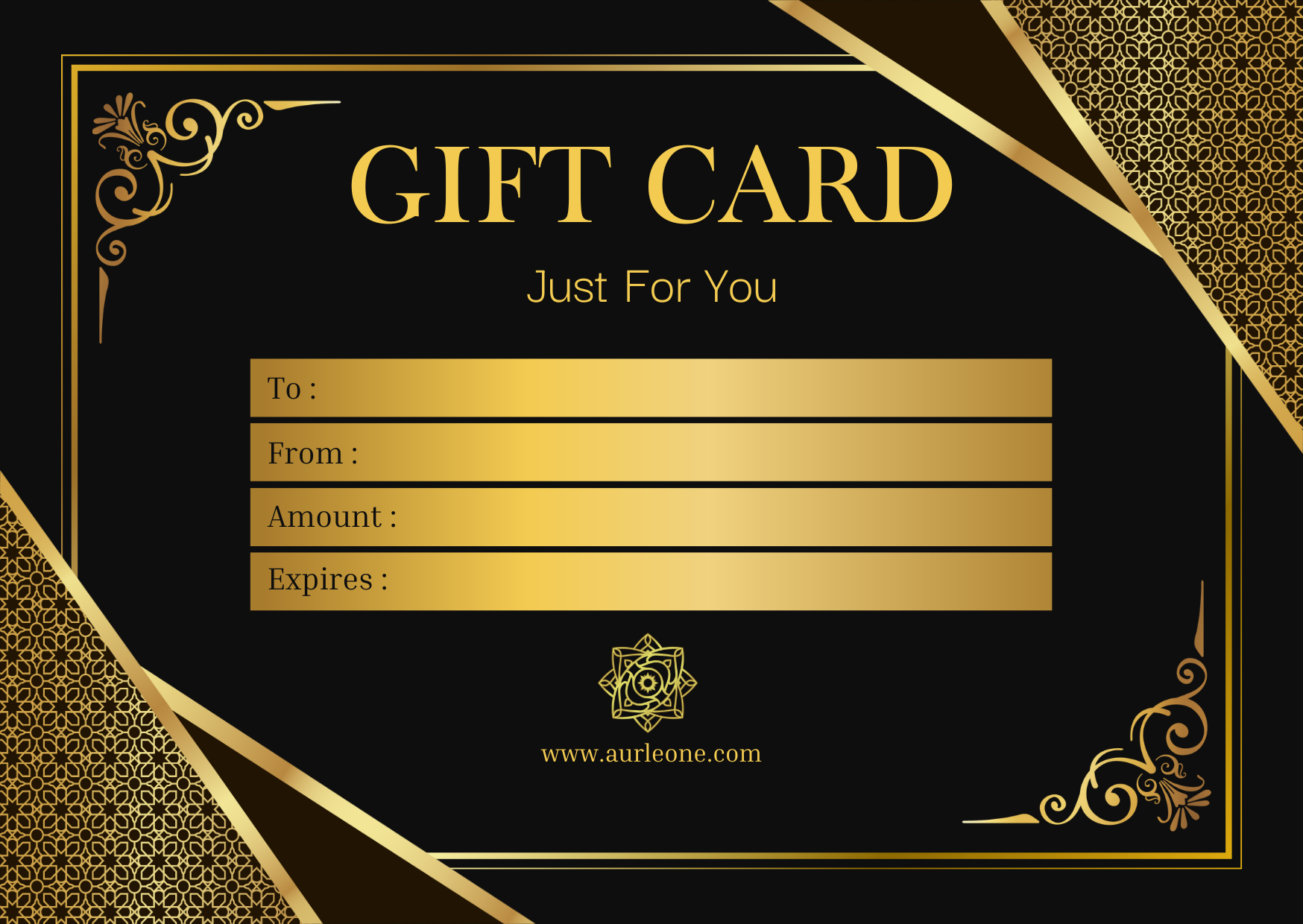Gold Gift Card