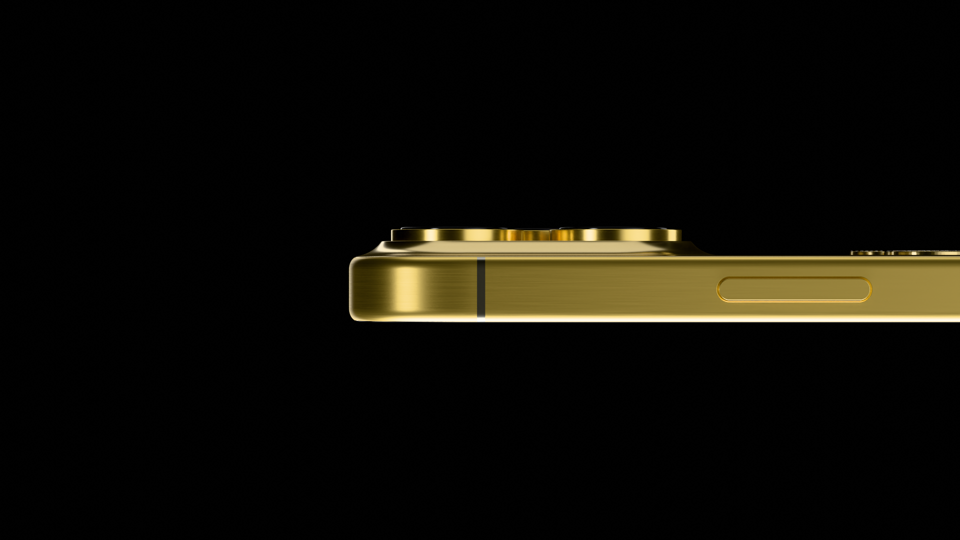 24k Gold iPhone 16 Pro : Tiger Emblem