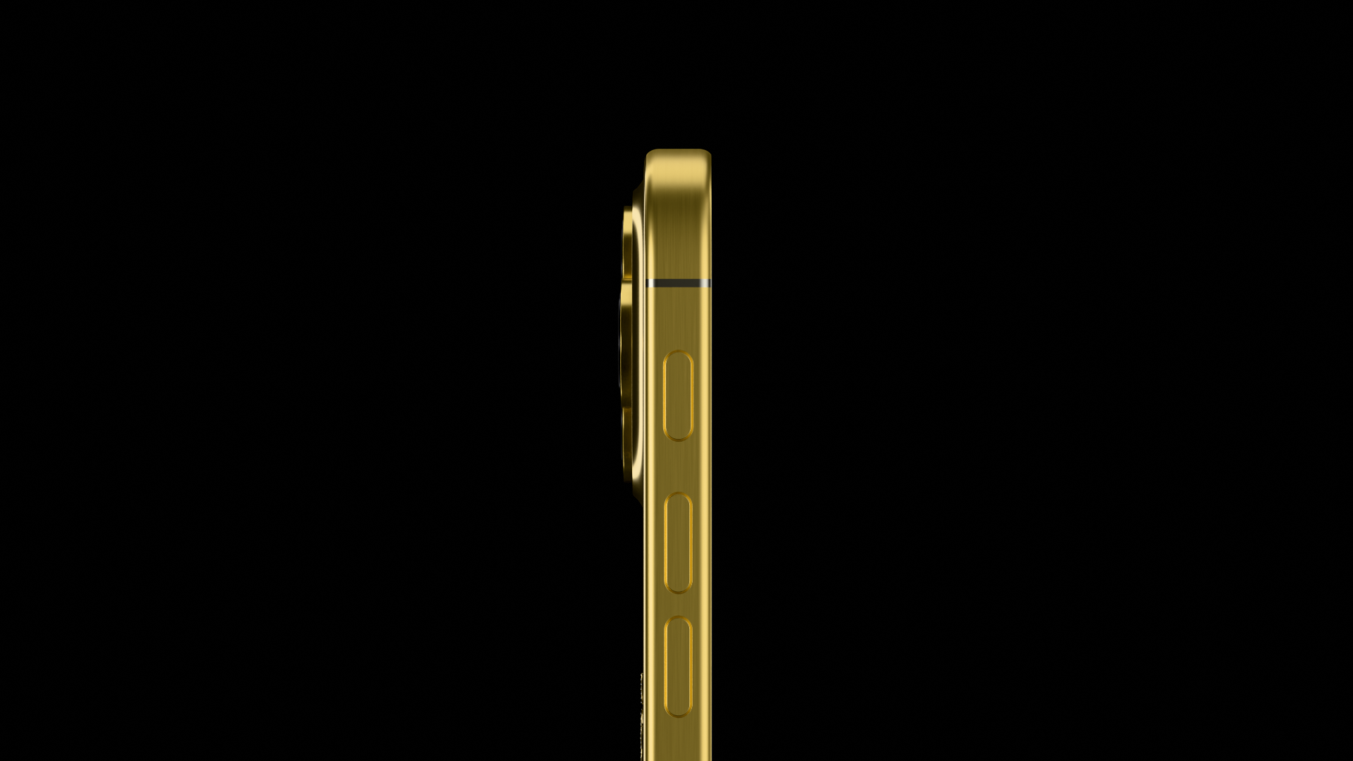 24k Gold iPhone 16 Pro : Apple Emblem